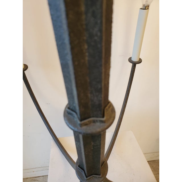 Metal Visual Comfort Iron Chandelier For Sale - Image 7 of 10