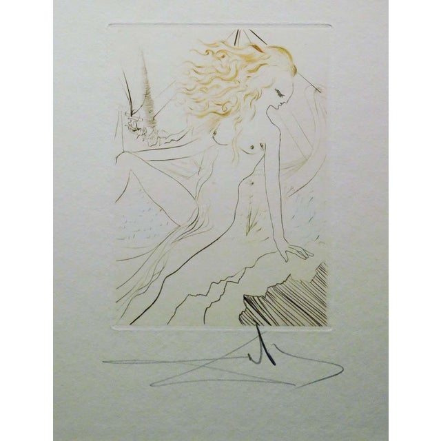 White Salvador Dalí Le Décameron (Decameron) 1972 the Complete Set of 10 Etchings For Sale - Image 8 of 18