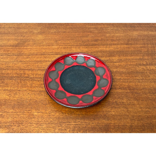 Mid-Century Modern Mid-Century West German Pottery WGP Wall Plate from Dümler & Breiden, 1960s For Sale - Image 3 of 12