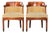 Shaker Series Side Chairs in Wood and Fabric from Schuitema, Set of 2 For Sale