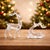 Add a touch of modern winter elegance to your holiday décor with this Clear Acrylic Deer Figurines Set. Featuring one...