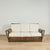 Impressive group of four pieces of art deco porch furniture crafted in rattan in streamline form and highlighted with...