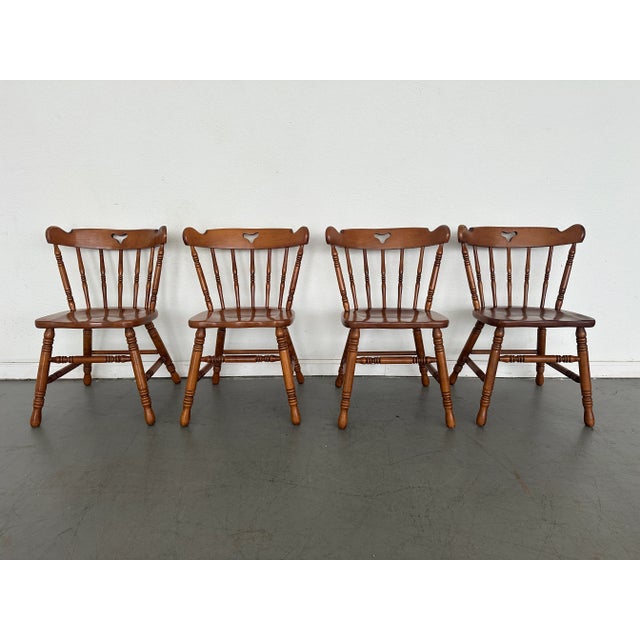 These are Tell City Chair Company model 8018 “Andover” side chairs, crafted in the late 20th century and finished in their...