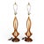 1960s Modeline Style Pair of Vintage Mid Century Modern Sculpted Walnut Table Lamps For Sale In New York - Image 6 of 6
