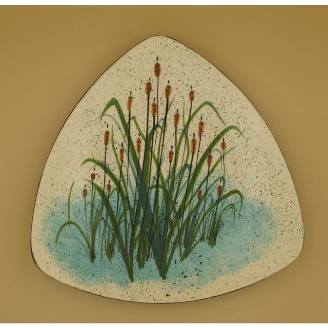 Mid-Century Modern Pair of Signed Jobi Studio Pottery Platters, Cape Cod, Mid-Century Modern For Sale - Image 3 of 8
