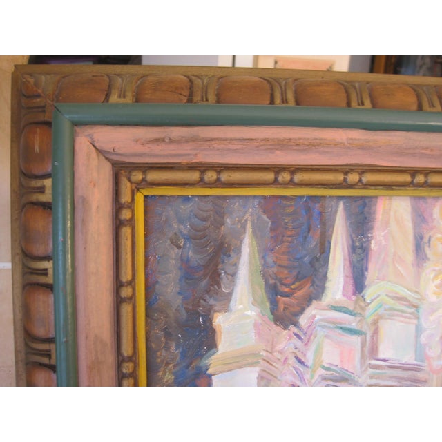 Mid 20th Century Vintage Mid-Century Annita Delano Nude Portrait With Dogs Painting For Sale - Image 5 of 10