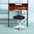 Swiveling and height-adjustable office chair on a four-legged base made of sheet steel with rubber caps (version P). Made...