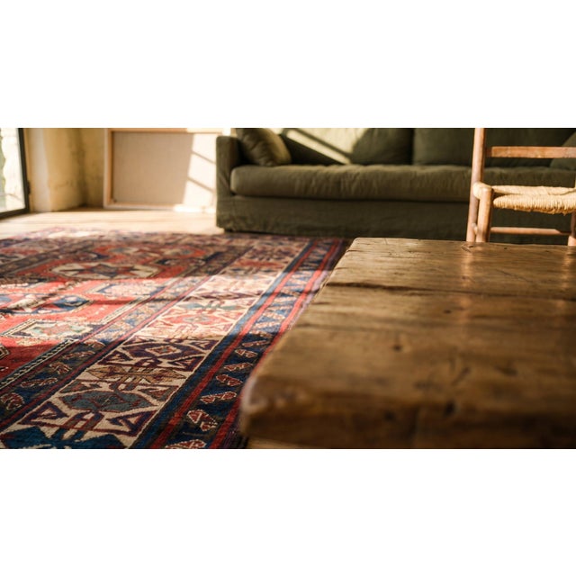 Brown Antique Caucasian Rug For Sale - Image 8 of 8