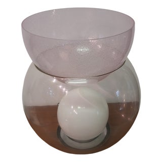 Table Lamp Flower Holder Model Giova Grande Parabola Rosa Pulegosa by Gae Aulenti for Fountain Art, 1970s For Sale