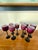 1960s Set of 8 Carlo Moretti Empoli Cased Glass Plum Wine Glasses For Sale - Image 5 of 7
