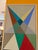 Contemporary French Artist Patrice Bertin Long Abstract Geometric Framed Oil on Canvas For Sale - Image 3 of 8
