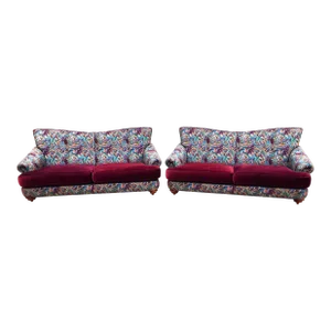 Thayer Coggin Sofas Tropical Pair