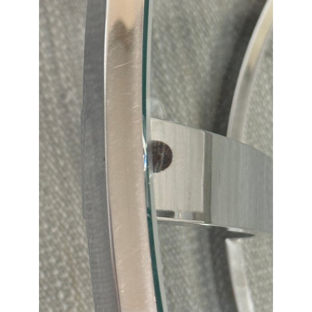 Chrome + Glass Coffee Table, 37 Inches For Sale - Image 11 of 12