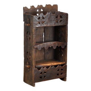Vintage Folk Art Romanian Cabinet, 1950 For Sale