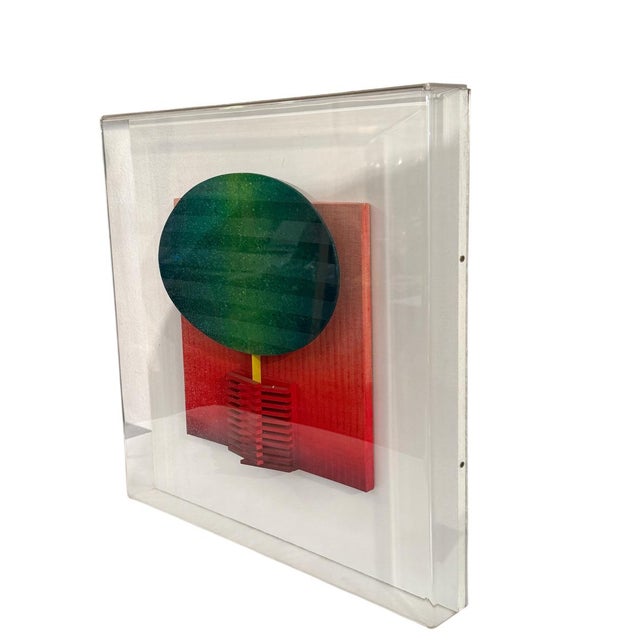 Lorenzo Piemonti, Cromoaccelerazioni 642, Mixed Media, in Flawless conditions. Designed from 2000 This piece has an...