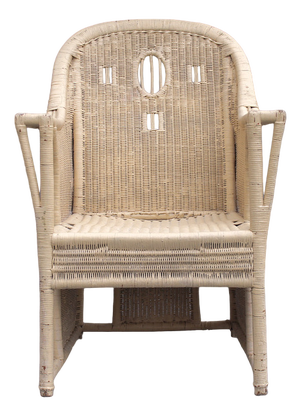 Art Nouveau Rattan Armchair, 1890s