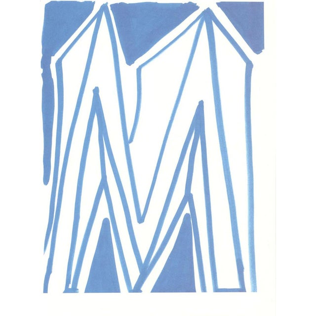 David Hockney, M from Hockneys Alphabet, Lithograph, Framed For Sale