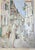 Krk Baska Street in Dalmatia, Croatia, painted in the style of Schiele!!! Top quality gouache, 42.5 x 31 cm This piece is...