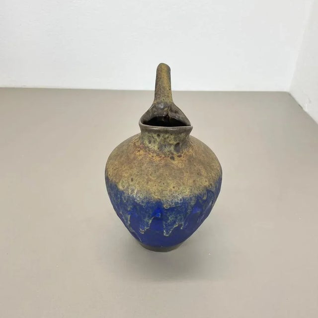 Fat Lava Glazed Vase from Es Keramik, WGP, Germany, 1970s For Sale - Image 13 of 18