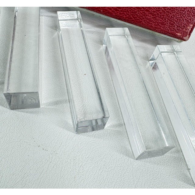 Baccarat Elegant Baccarat "Vega" Crystal Knife Rests - Set of 8 With Original Signature Box For Sale - Image 4 of 6