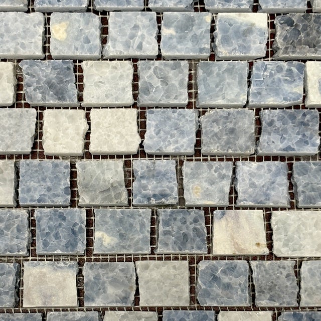 Polished sky blue marble broken tessere decorative mosaic tile. Suitable for use in vertical and horizontal applications,...