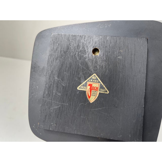 Mid-Century Brass Wall Plaque with Cranes by Jech Hand Säge Kunst, 1960s For Sale - Image 6 of 7