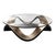 Art Deco "Amendola" Coffee Table, Stainless Steel and Special Textured Bronze For Sale - Image 3 of 6