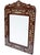 Mid-Century Modern Vintage Handmade Floral-Patterned Mother-of-Pearl Inlaid Mirror For Sale - Image 3 of 8