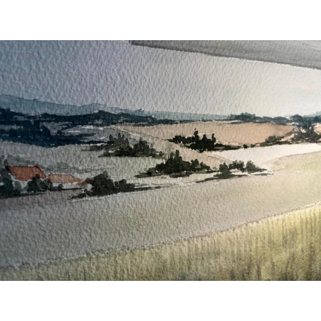 René Zwahlen, On the Vaudoise Cost, Switzerland, Watercolor For Sale - Image 3 of 10