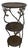 Three-Tiered Cast Iron Stand Pedestal For Sale