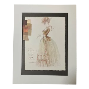 Vintage Stratford Festival Costume Print "Trumpets & Drums", Daphe Dare, 1976
