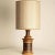 Textured Ceramic Table Lamp with Lampshade attributed to R. Houben, 1970s For Sale - Image 9 of 9