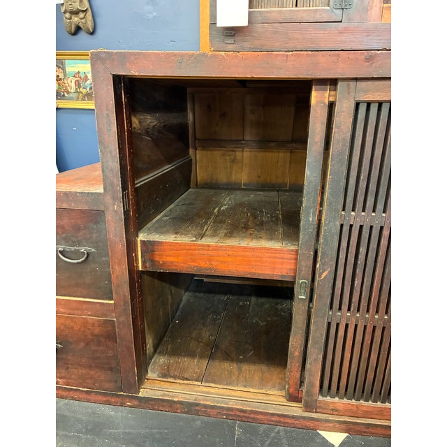 Antique Step Tansu Cabinet (Kaiden Dansu) Staircase Chest For Sale - Image 13 of 16