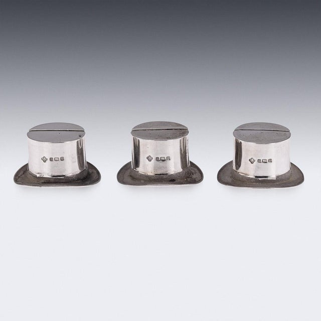 20th Century Silver Menu Holders from Asprey & Co, 1990s, Set of 7 For Sale - Image 6 of 12