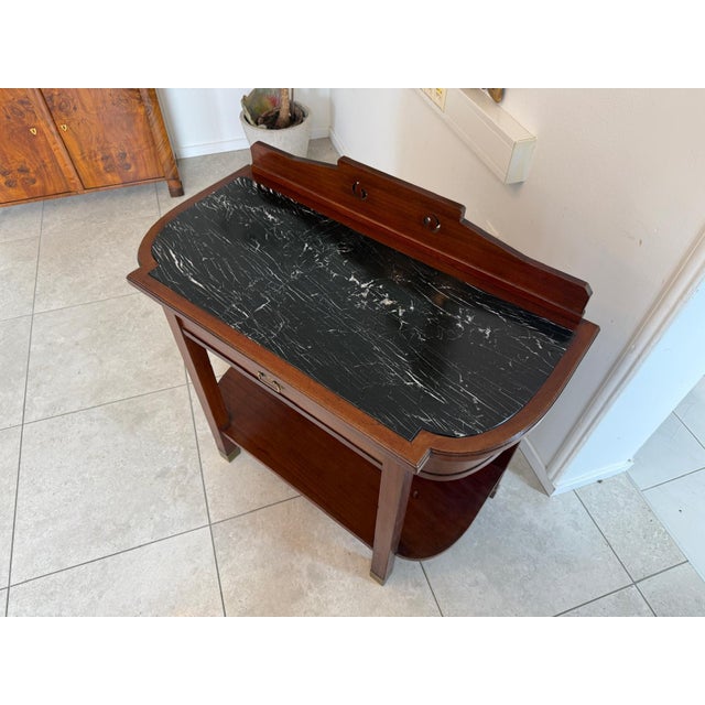 Art Nouveau Side Table in Mahogany, 1920s For Sale - Image 6 of 14