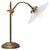 French Holophane Glass and Brass Desk Light For Sale - Image 9 of 9