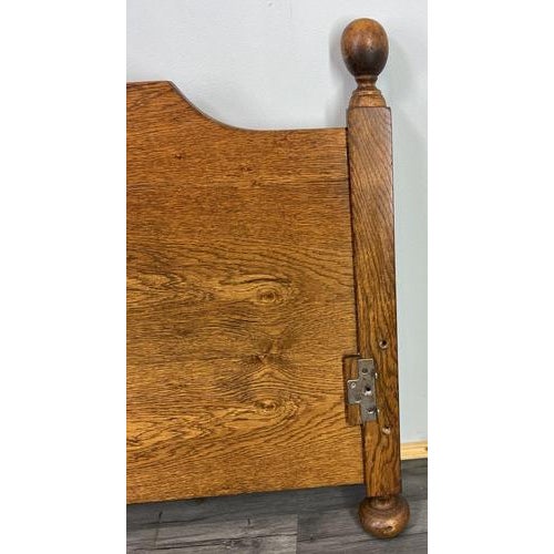 Wood Vintage French Carved Double Bed Footboard For Sale - Image 7 of 9