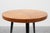 Mid‑Century Tripod Side Table with Black Tapered Legs and Brass Feet, Italy, 1950s For Sale - Image 4 of 11