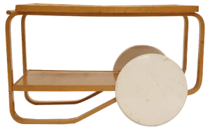 Tea Trolley by Alvar Aalto, 1940s