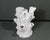 White Ceramic Faux Bois Tree Trunk Tulipiere Vase With 18 Openings Centerpiece For Sale In Austin - Image 6 of 10
