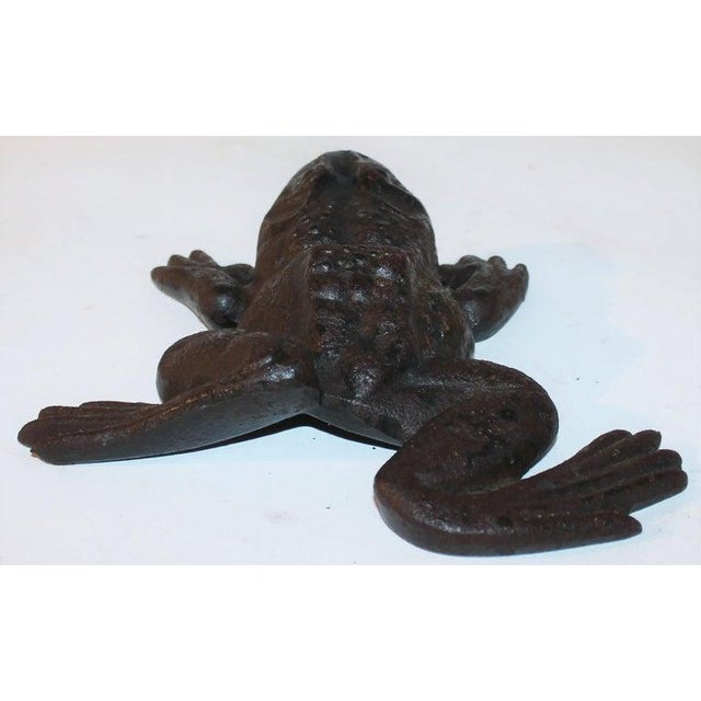 19thC Heavy Cast Iron Frog Door Stop Chairish