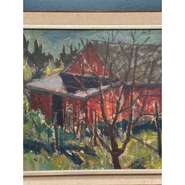Svän Grandin, Barn, 1950s, Oil on Panel, Framed For Sale - Image 13 of 14