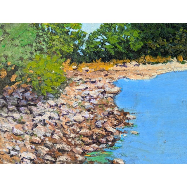Jerry Greenberg "Passing Clouds" Contemporary Realistic Texas Nature River Landscape Painting, 2020s For Sale - Image 11 of 11