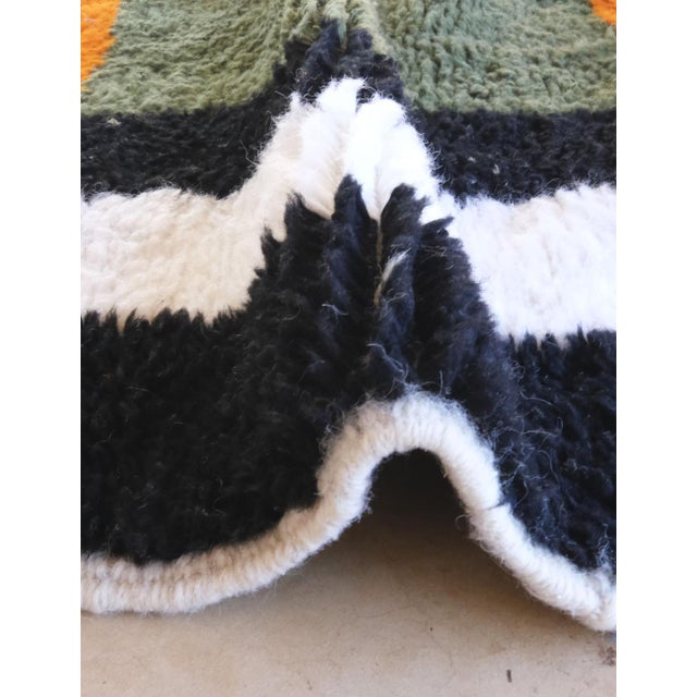Handwoven Wool Moroccan Rug - 5.6 X 4.17 Ft For Sale - Image 4 of 8