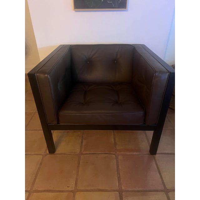 2020s Herman Miller Cube Leather Chair For Sale - Image 5 of 6