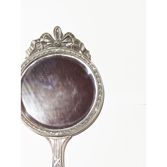 Silver Hand Mirror, 1800s For Sale - Image 4 of 7