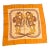 Hermes Brides De Gala 90cm Orange Brown Silk Scarf For Sale