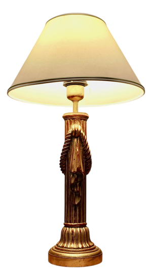Large Italian Corinthian Column Table Lamp, 1960