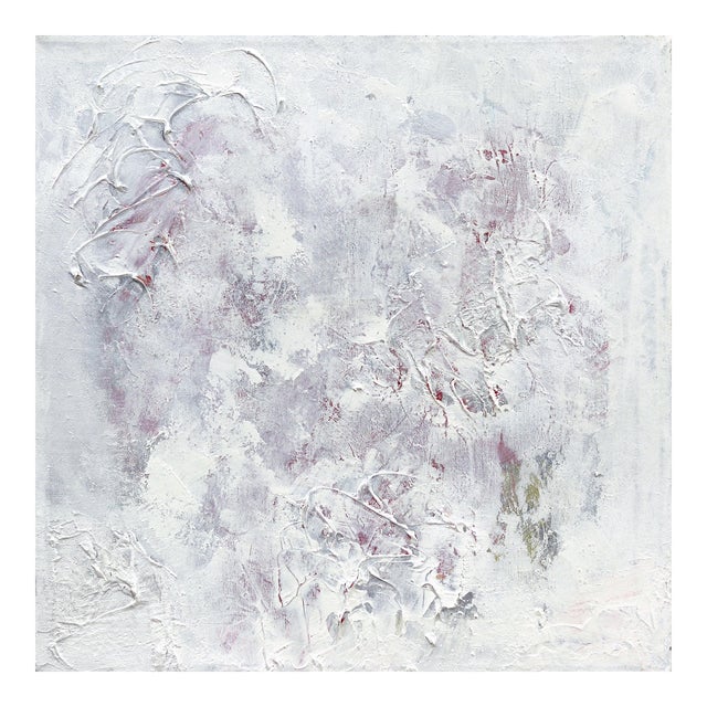 Apostatize - Textural Contemporary Abstract Minimalist Painting on Canvas Original Artwork by Le BohemianMuse For Sale