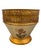 This charming vintage metal cache-pot features a classic tapered silhouette, blending traditional Mediterranean aesthetics...